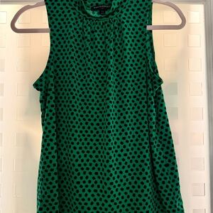 Banana Republic Emerald Polka Dot Blouse